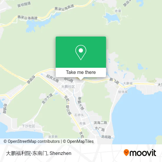大鹏福利院-东南门 map