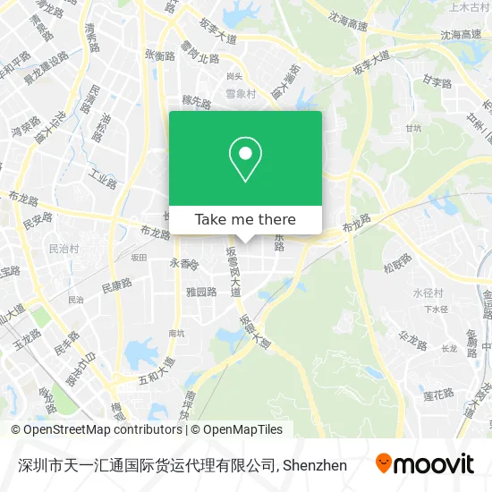 深圳市天一汇通国际货运代理有限公司 map