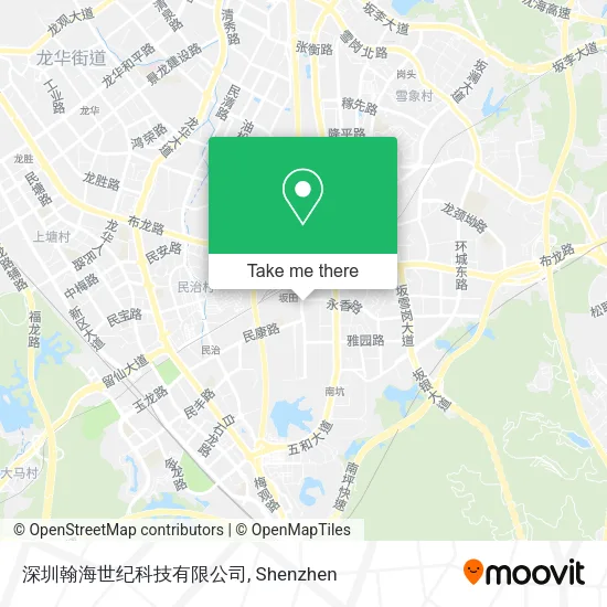 深圳翰海世纪科技有限公司 map