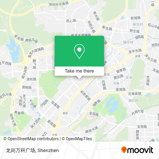 龙岗万科广场 map