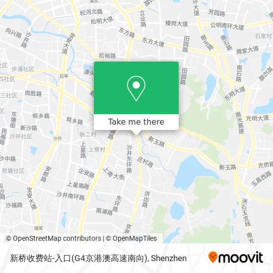 新桥收费站-入口(G4京港澳高速南向) map