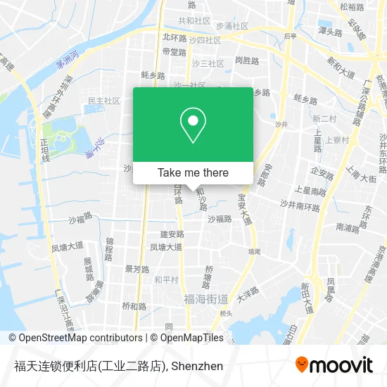 福天连锁便利店(工业二路店) map