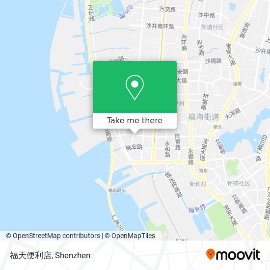 福天便利店 map