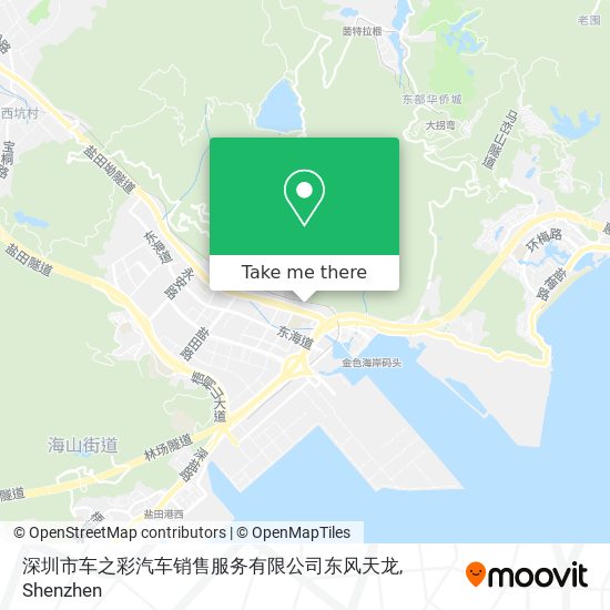 深圳市车之彩汽车销售服务有限公司东风天龙 map