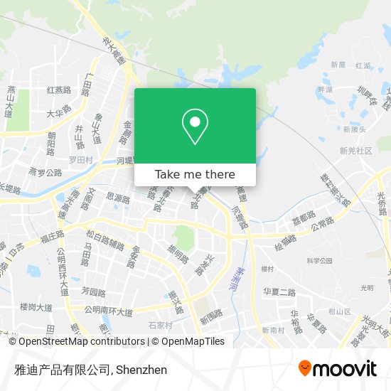 雅迪产品有限公司 map