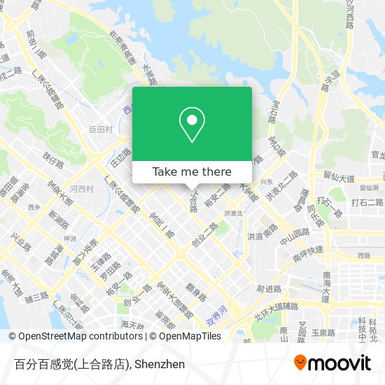 百分百感觉(上合路店) map
