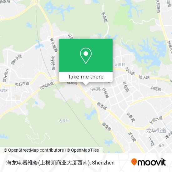 海龙电器维修(上横朗商业大厦西南) map