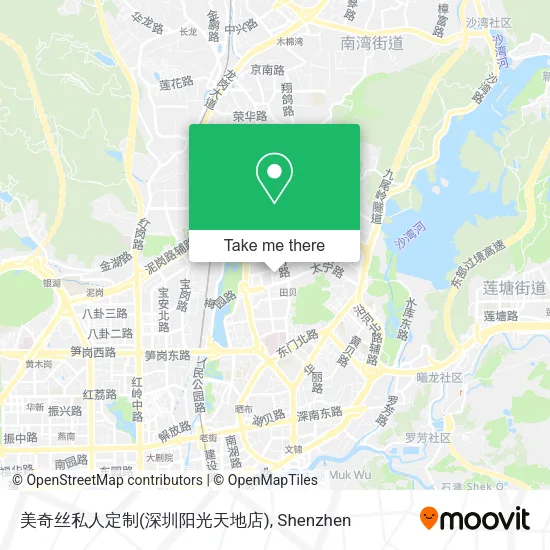 美奇丝私人定制(深圳阳光天地店) map