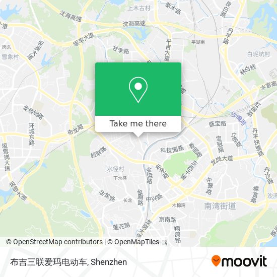 布吉三联爱玛电动车 map