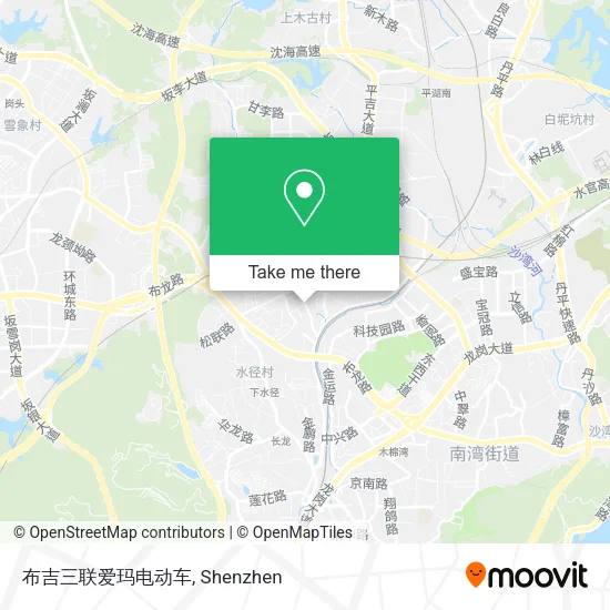 布吉三联爱玛电动车 map