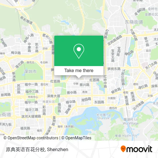 原典英语百花分校 map