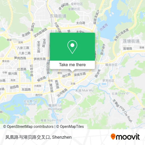 凤凰路与湖贝路交叉口 map