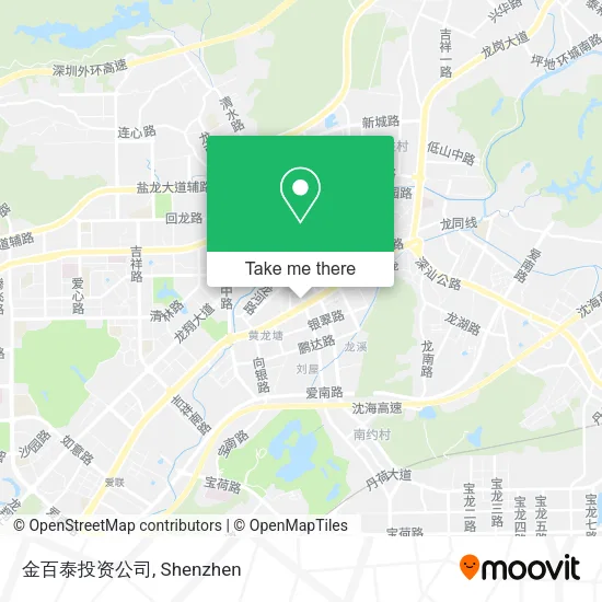 金百泰投资公司 map