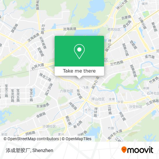 添成塑胶厂 map