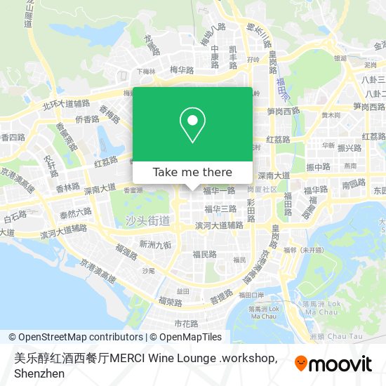 美乐醇红酒西餐厅MERCI Wine Lounge .workshop map
