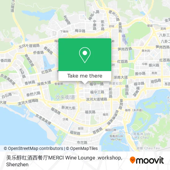 美乐醇红酒西餐厅MERCI Wine Lounge .workshop map