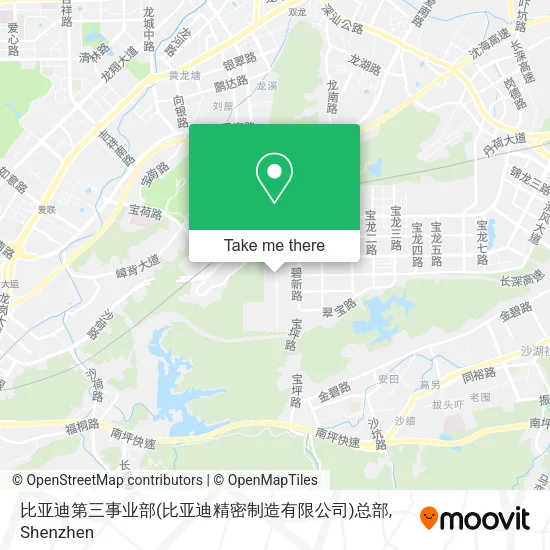 比亚迪第三事业部(比亚迪精密制造有限公司)总部 map