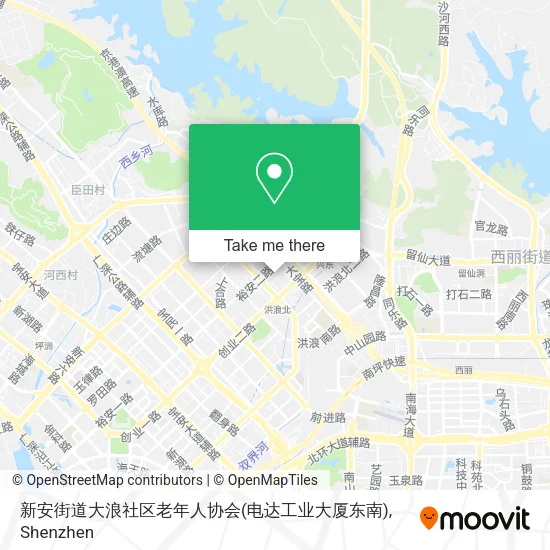 新安街道大浪社区老年人协会(电达工业大厦东南) map