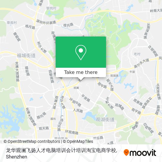 龙华观澜飞扬人才电脑培训会计培训淘宝电商学校 map
