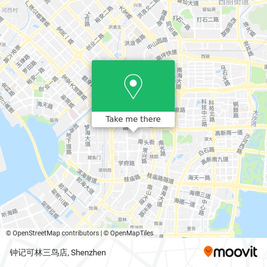 钟记可林三鸟店 map