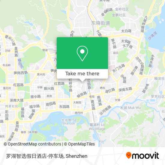 罗湖智选假日酒店-停车场 map