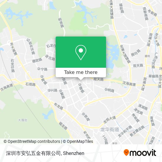 深圳市安弘五金有限公司 map