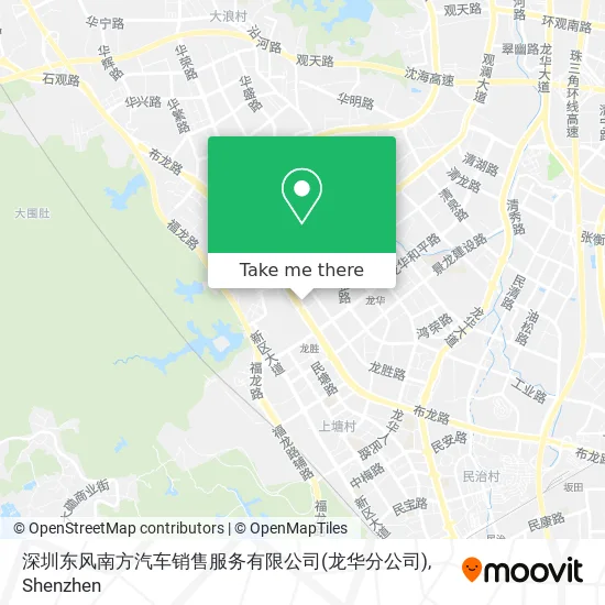 深圳东风南方汽车销售服务有限公司(龙华分公司) map