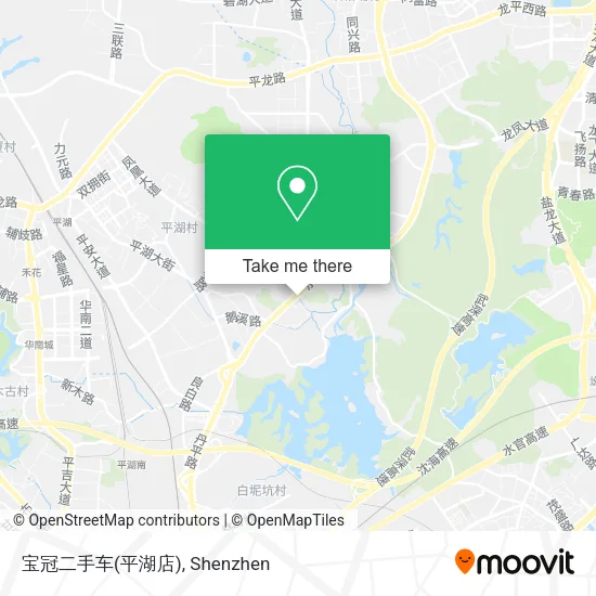 宝冠二手车(平湖店) map