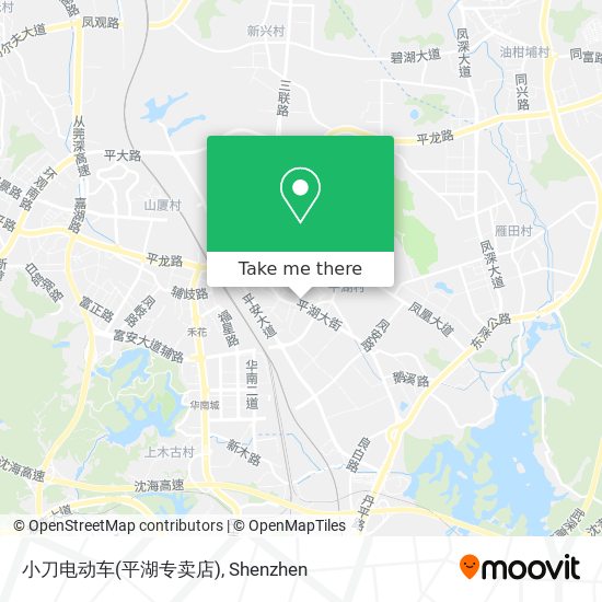 小刀电动车(平湖专卖店) map