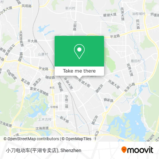 小刀电动车(平湖专卖店) map