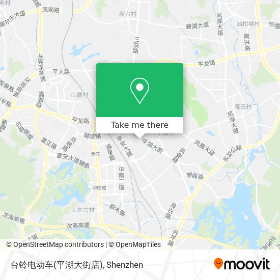台铃电动车(平湖大街店) map