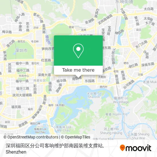 深圳福田区分公司客响维护部南园装维支撑站 map