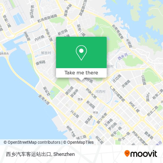 西乡汽车客运站出口 map