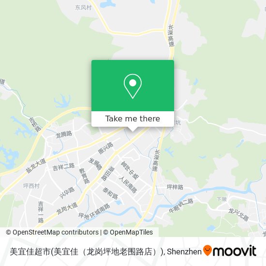 美宜佳超市(美宜佳（龙岗坪地老围路店）) map