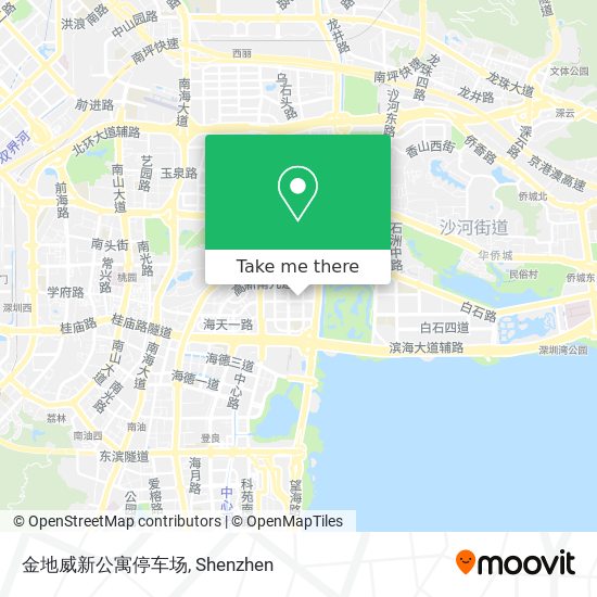 金地威新公寓停车场 map