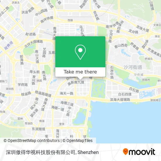 深圳傲得华视科技股份有限公司 map