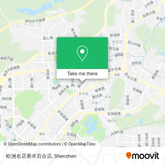 欧洲名店香水百合店 map