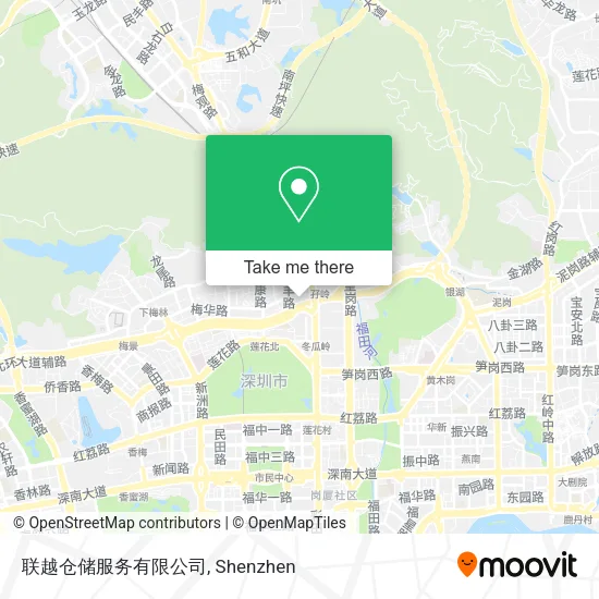 联越仓储服务有限公司 map