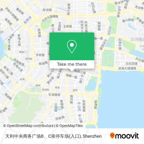 天利中央商务广场B、C座停车场(入口) map