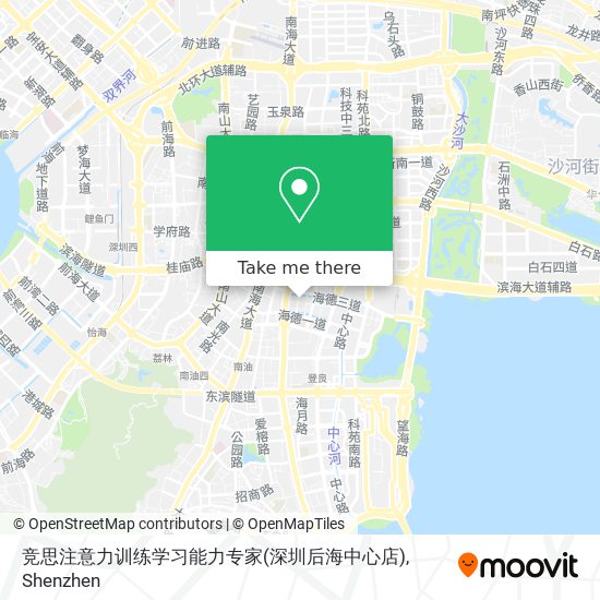 竞思注意力训练学习能力专家(深圳后海中心店) map