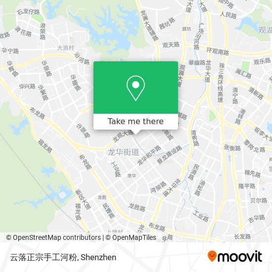 云落正宗手工河粉 map