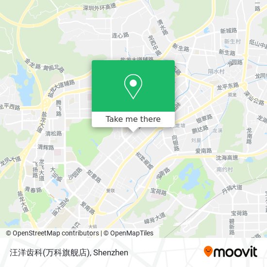 汪洋齿科(万科旗舰店) map
