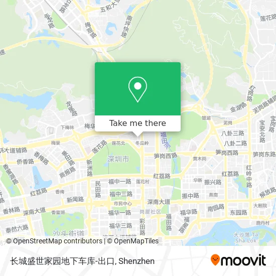 长城盛世家园地下车库-出口 map