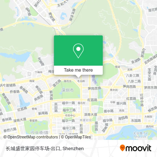 长城盛世家园停车场-出口 map