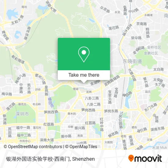 银湖外国语实验学校-西南门 map