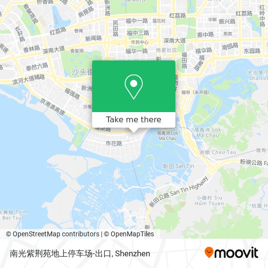 南光紫荆苑地上停车场-出口 map