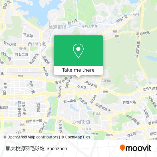 鹏大桃源羽毛球馆 map
