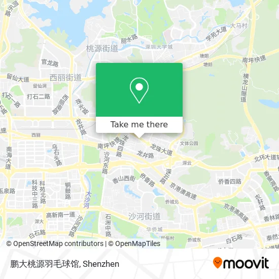 鹏大桃源羽毛球馆 map