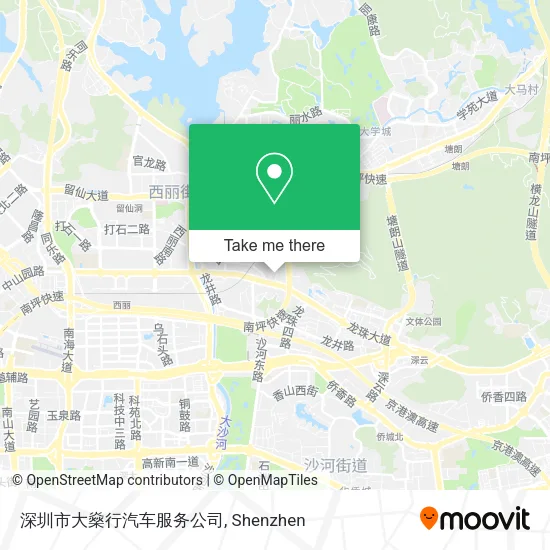 深圳市大燊行汽车服务公司 map