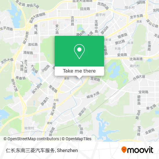 仁长东南三菱汽车服务 map